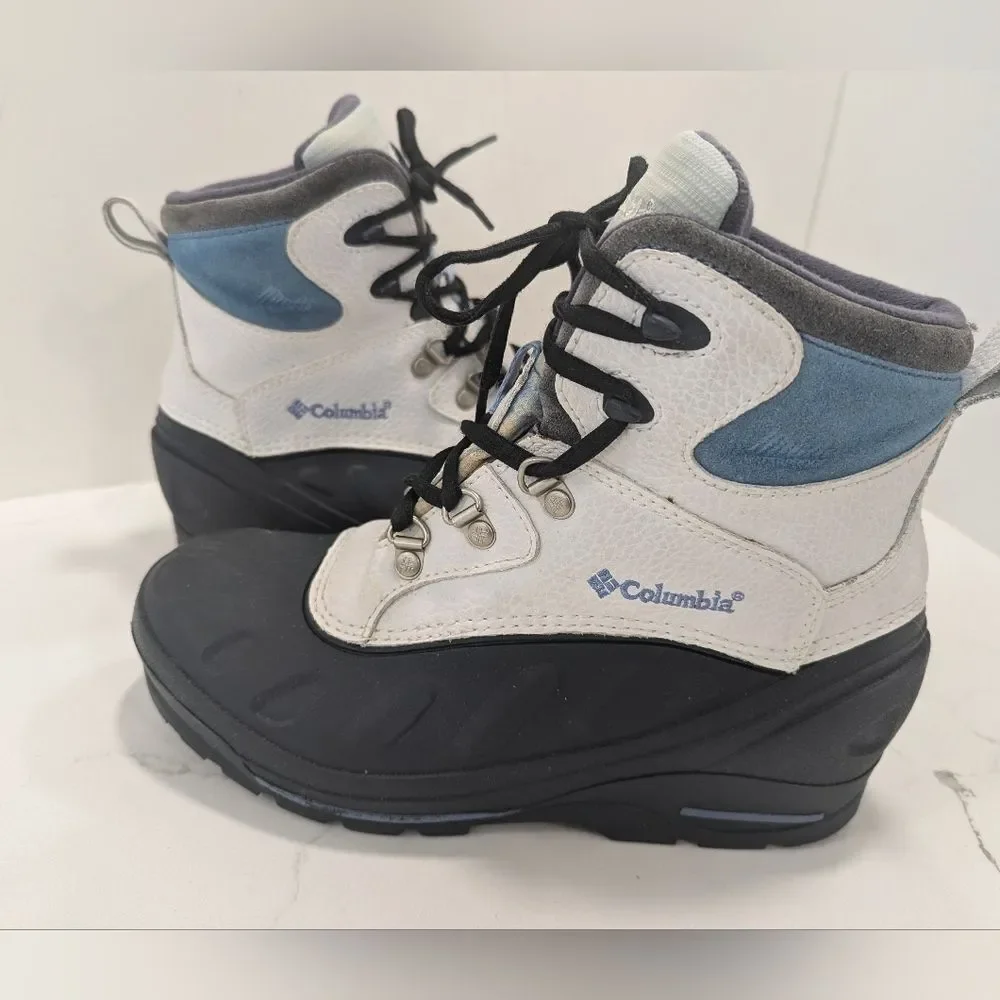 Columbia Bugabootoo ankle snow winter Boots size 6 waterproof warm fleece lined